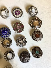 BLING 18mm/20mm GINGER SNAP BUTTON POPPER FOR INTERCHANGEABLE JEWELRY set 17