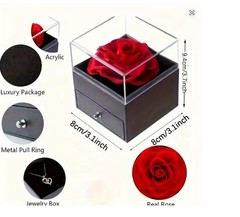 Ocean Heart Necklace Eternal Rose Jewelry Box Gift Mom Girl
