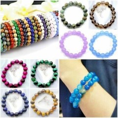 8MM Bead Handmade Natural Gemstone Balance Bracelet Round Healing Beautiful 7.5″