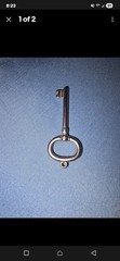 Cast Titanium Key Pendant/Charm For Necklace