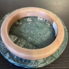 Excellent Untreated Natural Jade Bangle 60 Mm Like Bubble Tea