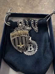 Bradford Exchange Free Because of the Brave Shield Necklace, box and COA