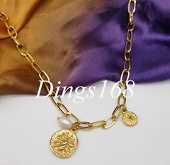 Solid 18K Yellow Gold Filled Hypoallergenic 20″+2″ 5mm Paper Clip Chain Necklace