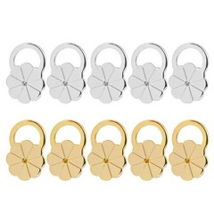 10Pcs Earring Back Replacements Pigs Nose Shaped Metal Locks for Secure Wear