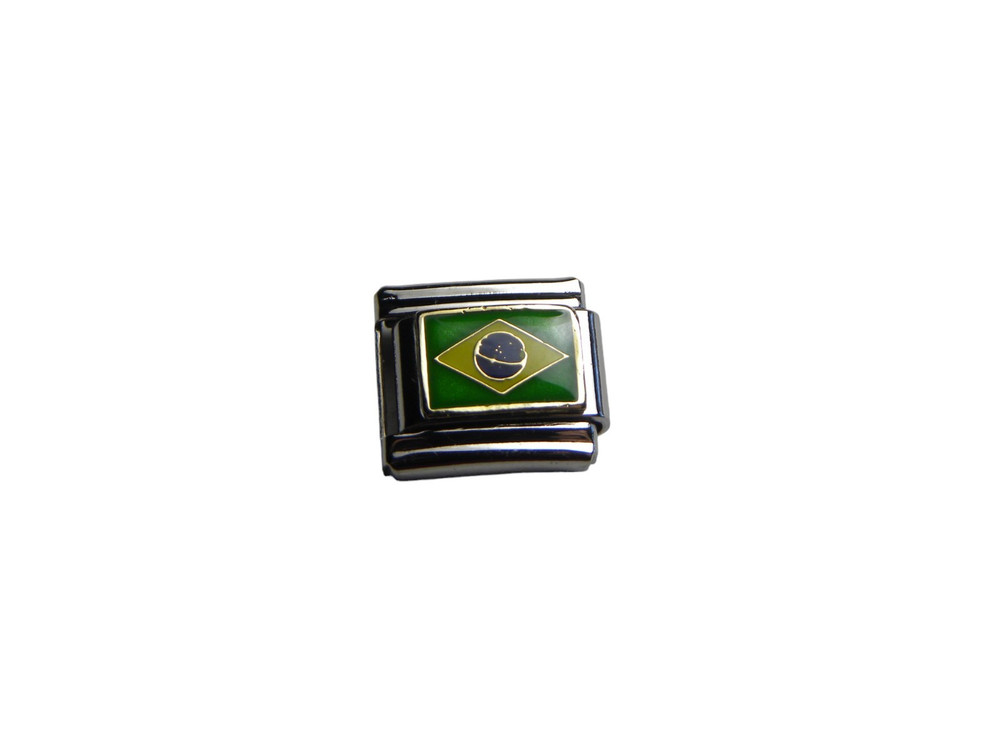 Italian Charms 9mm Stainless Steel Travel Vacation Countries Flags