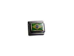 Italian Charms 9mm Stainless Steel Travel Vacation Countries Flags