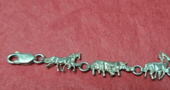 Sterling Silver 7” Noah’s Ark Bracelet 2 by 2 Animals Christian Religious 7.29g