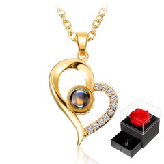 Hicarer Mother’s Day Necklace Gift for Girlfriend as pictures shown, Gold