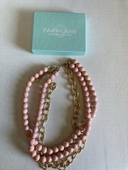 Park Lane Pink 3 Strand Beaded Necklace