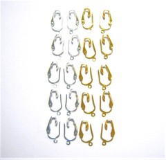 10pr Earring Converters DIY Change Pierced Earrings to Comfortable Clip Ons