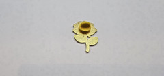 Beautiful Blooming Single Red Rose Enamel Lapel Brooch Hat Pin