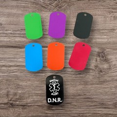 Custom Engraved Personalized Medical Alert ID Dog Tag