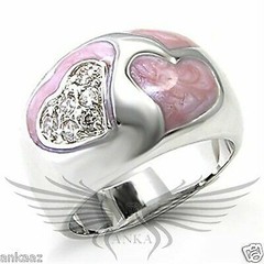 Brilliant Pinky Cocktail Round Cut AAA Grade Cubic Zircon CZ Fashion Ring 6X240