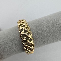Gold Plated Band interlocking Size 10