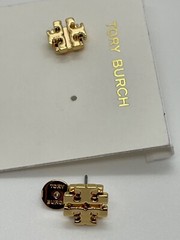 Tory Burch Small T Logo Stud Earrings
