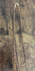 Bronzo Italia Milor Rose Gold Plated Anchor Chain 60cm Necklace New