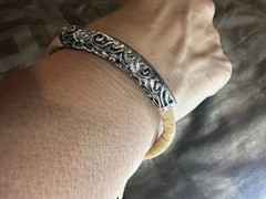 Corkforme Cork Bracelet Small Silver Tone Bar Made In Portugal Unisex Jewelry