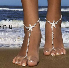 Women’s Fashion Jewelry Wedding Starfish Bracelet Anklet Barrette Boho TK8-4