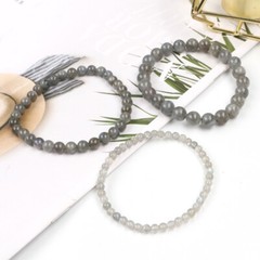 1pc Natural Labradorite Bracelets Gemstone Round Beads Elastic Crystal 4/6/8mm