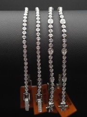 2mm 7″ BUYER’S Pick BEZEL Tennis Bracelet MOISSANITE Stamped 925 Sterling Silver