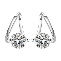 2Pairs Women Lymphvity Magnet Therapy Germanium Earrings Lymphatic Drainage
