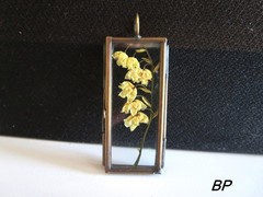 Pressed white Flower necklace Lily of the valley pendant necklace wedding gift