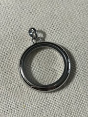 Origami Owl Large Silver Twist “BASE ONLY” for Locket w/Swivel Bail “New”