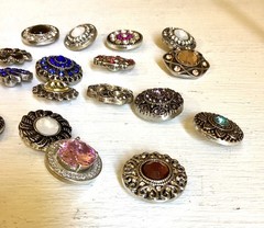 BLING 18mm/20mm GINGER SNAP BUTTON POPPER FOR INTERCHANGEABLE JEWELRY set 17