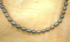 4.5MM SINGLE-STRAND CULTURED FRESHWATER PEACOCK OVAL PEARL SP ANKLET 9″-11″ #2