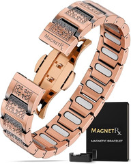 ® Copper Cross Bracelet for Men — Ellipsemax 5X Strength 5,000 Gauss Magnets — P