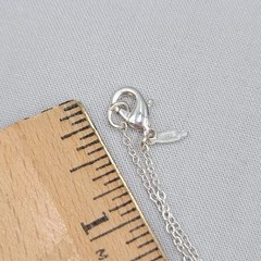 Silver tone Heart Locket Pendant Necklace Purple Stone 16″