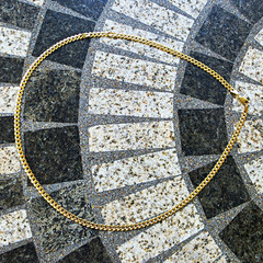 925 Silver Lira Chain 24 Inch. 5mm Cuban Link. Very good Condition.