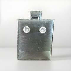 Everyday Luxury Silver 6mm Cubic Zirconia Earrings Unisex Teen Adult Kids Gift