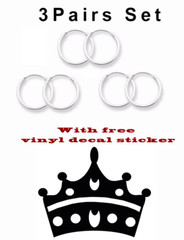 3 Pairs Set Super Small Mini Hoop Earrings Sterling Silver 925 USA Seller 14mm