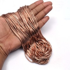 100% Oxidized Pure Copper Snake Chain Designer Link Chain Necklace Jewelry RJ-06
