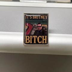 “It’s Britney Bitch” Michael Scott The Office Enamel Pin 1.2” Metal Pin Lapel