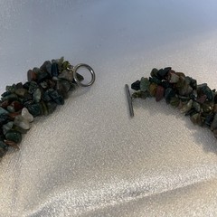 Multi strand, mixed stone, Collar Necklace