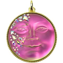 Kirks Folly Mystic Fairy Seaview Moon Open Ring Charm iridis / goldtone