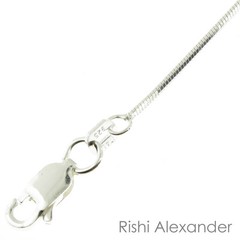 925 Sterling Silver Diamond Cut Snake Anklet Stamped .925 Italy