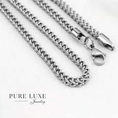 Mens 30″ Stainless Steel 4mm Smooth Soild Franco Necklace Unisex High Polish*Box