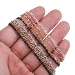 Stainless Steel Chain Bulk 1/1.5/2/2.5mm Necklace Chain Jewelry Making Findings