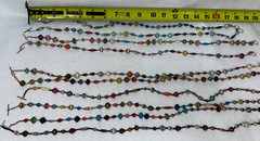 Multicolor Uganda African Bead For Life Rolled Paper Beads 16″- 21” Necklace NEW