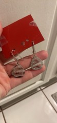 925 Sterling Silver Wire Tear Drop Dangle Earrings