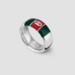 GUCCI Wide ring with Web detail size 9 new