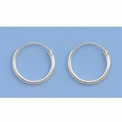 2 Pairs Set Super Small Mini Hoop Earrings Sterling Silver 925 USA Seller 14mm