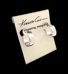 Kenneth Cole Silver Tone Small Hoop Earrings