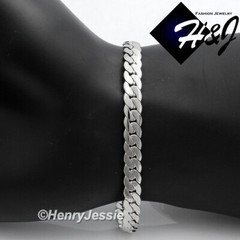 8.5″MEN Stainless Steel 6mm Silver Miami Cuban Curb Chain Bracelet