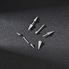 1 Pc Stainless Steel Stud Earring Ball Spike Daith Helix Tragus Piercing Jewelry