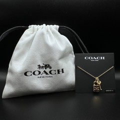 Coach Quilted Monogram Padlock and Key Necklace | Giftable, New | Full Packaging