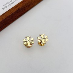 2026 Tory Logo Stud Earrings | Gold Bestseller on Card NEW